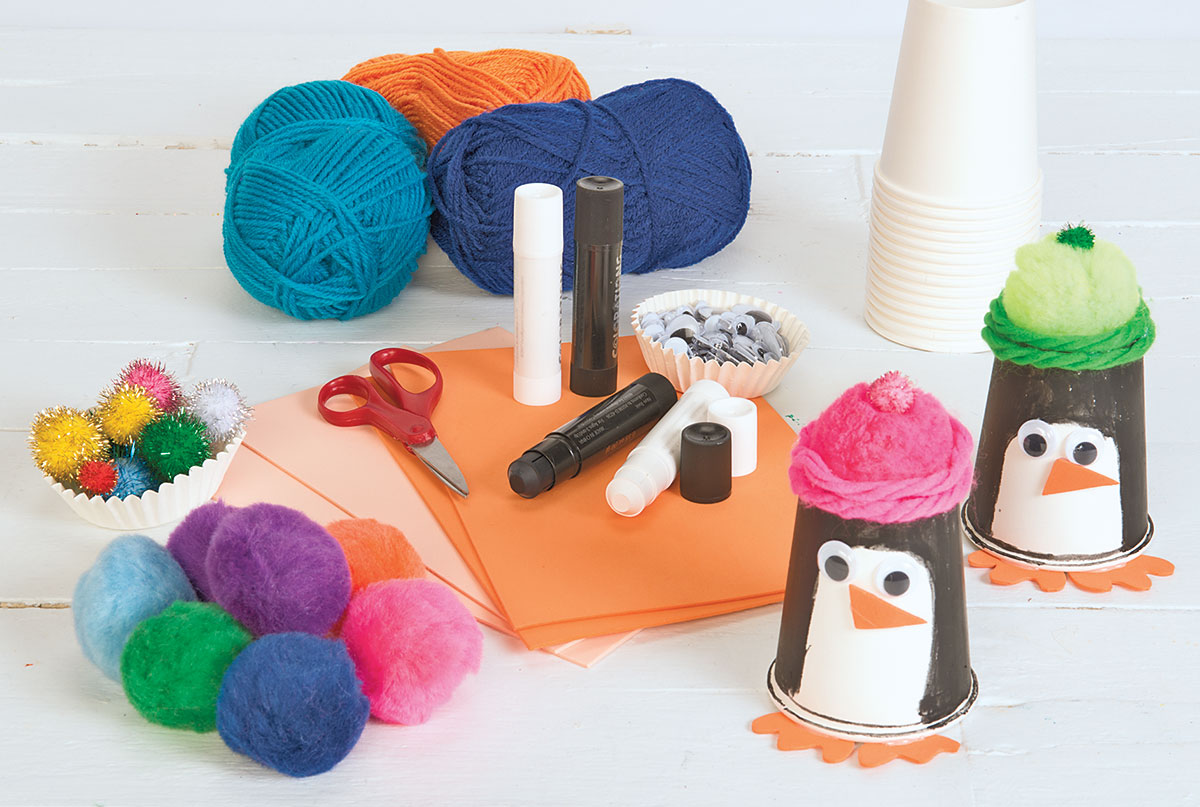 Beanie Penguins Creative Craft Activity