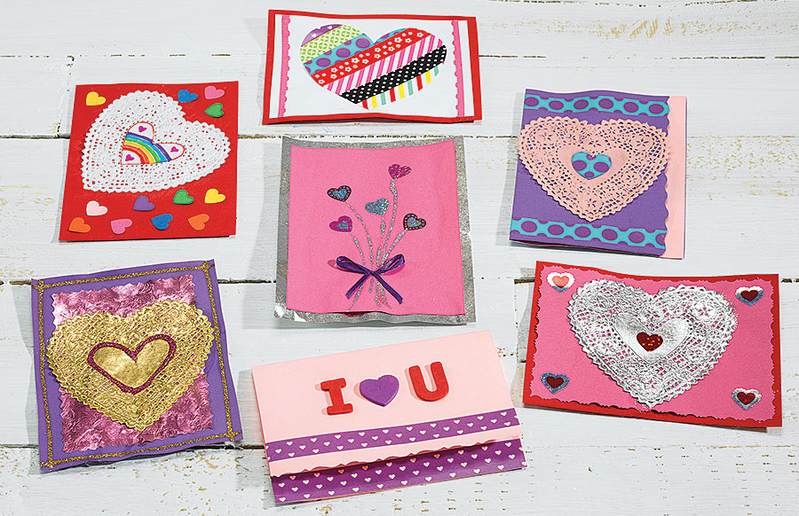 Colorful Valentine Cards