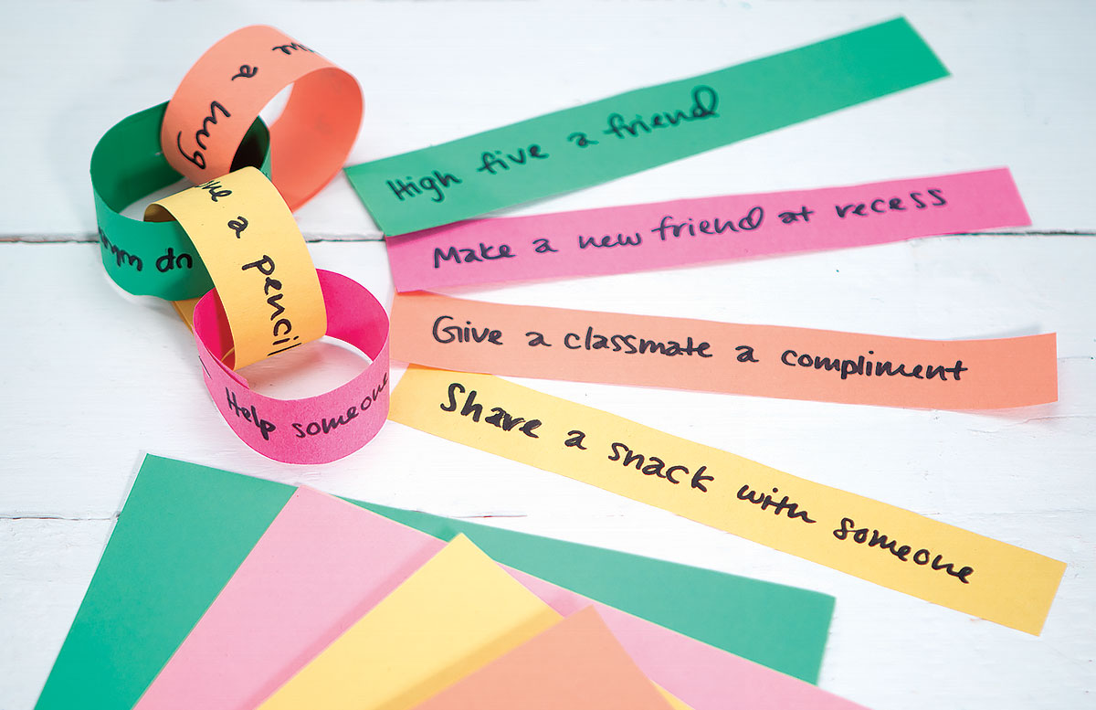 Chain of Caring Creative Craft Activity for Kindness Day