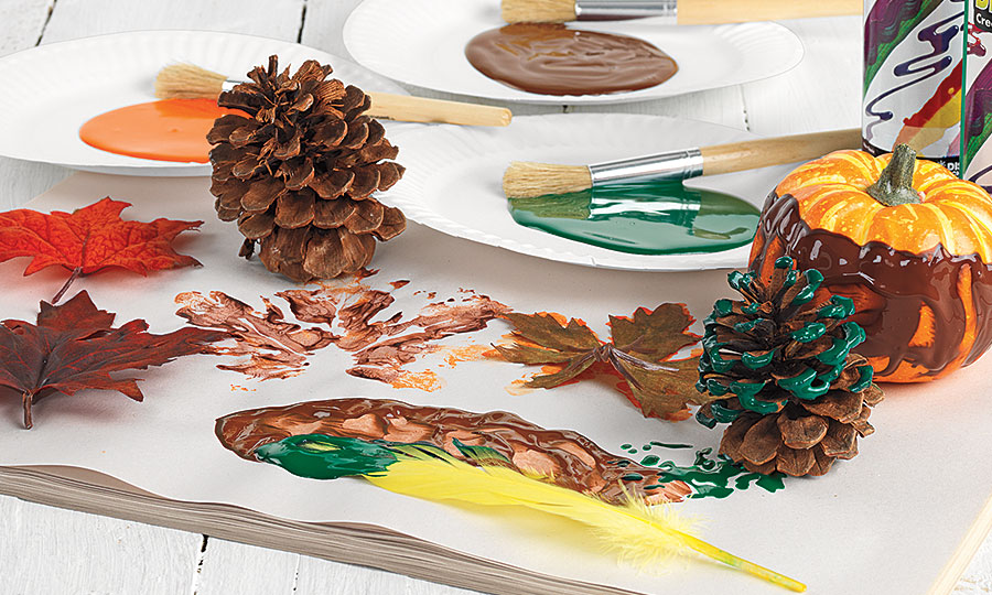 BioColor Pine Cone Painting