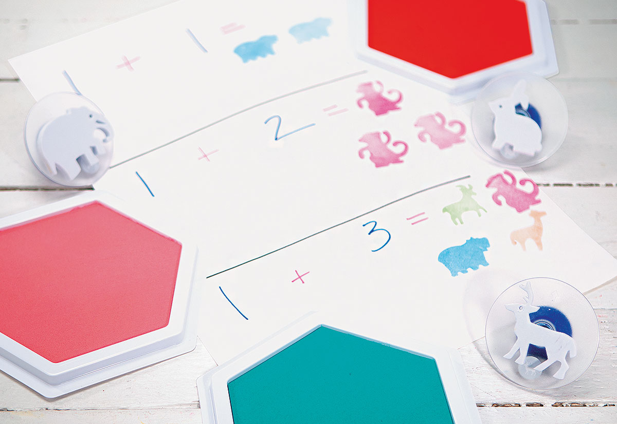 Stamping Math Creative Activity