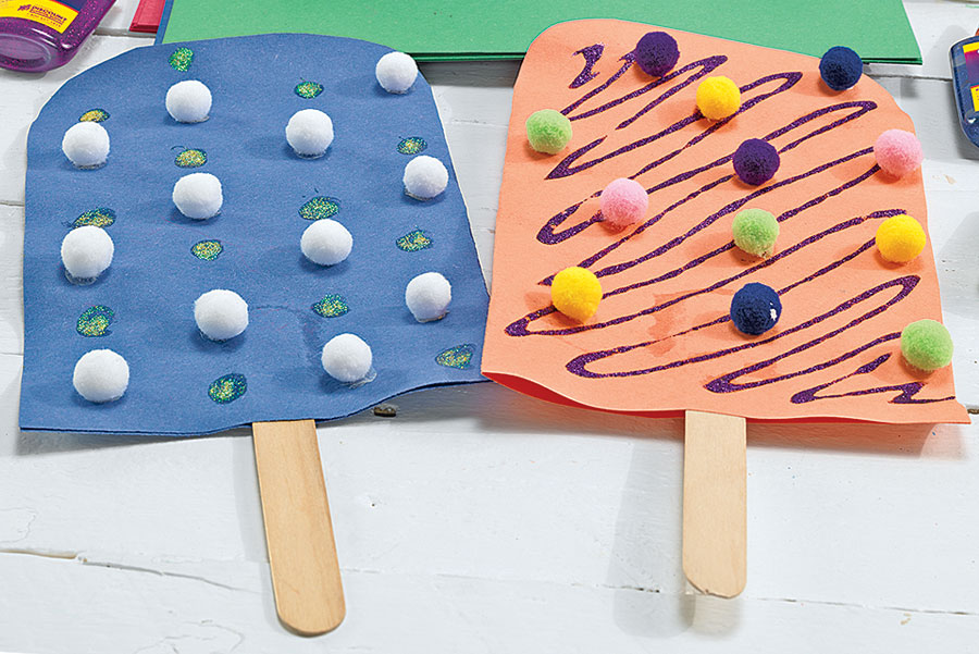 Paper Popsicles Construction Paper Popsicles Creative Activity